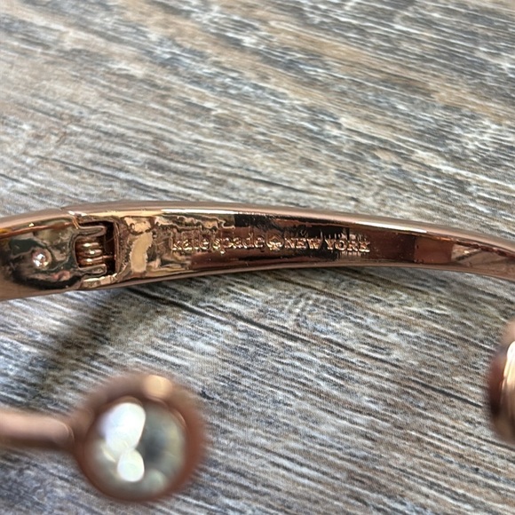 Kate Spade New York SPOT THE SPADE Rose Gold Hinged Bracelet - Picture 2 of 6